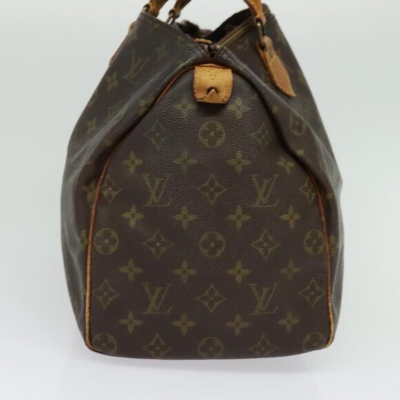 LOUIS VUITTON Monogram Speedy 35 Hand Bag M41524 LV Auth 135839 - Picture 5 of 16